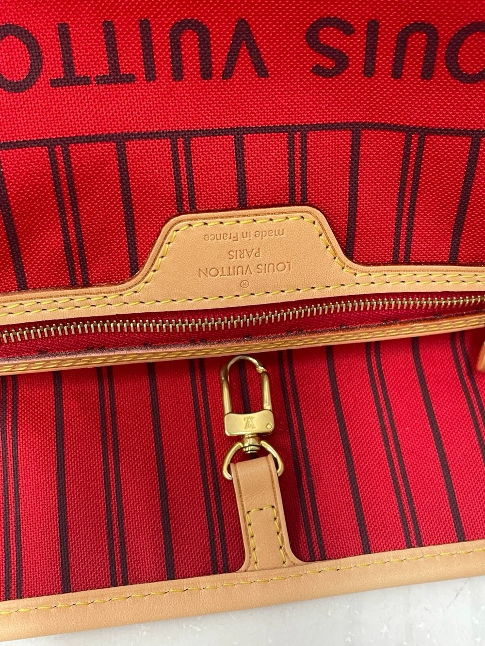 Louis Vuitton Monogram Canvas Brown & Tan Top-Handle Tote